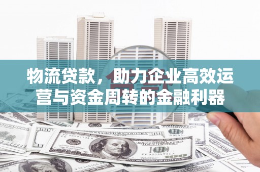 吐鲁番物流贷款，助力企业高效运营与资金周转的金融利器