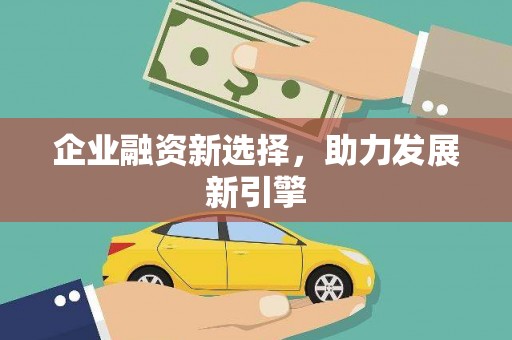 吐鲁番企业融资新选择，助力发展新引擎
