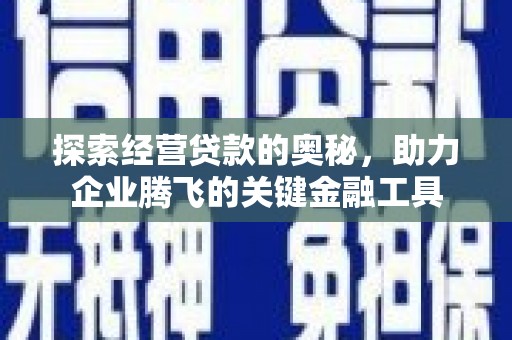 吐鲁番探索经营贷款的奥秘，助力企业腾飞的关键金融工具