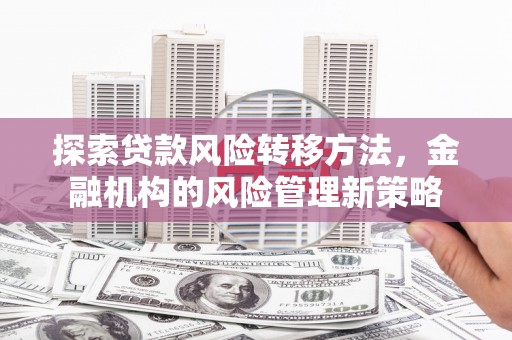 吐鲁番探索贷款风险转移方法，金融机构的风险管理新策略