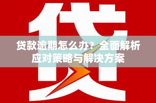 吐鲁番贷款逾期怎么办？全面解析应对策略与解决方案