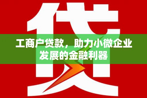 吐鲁番工商户贷款，助力小微企业发展的金融利器
