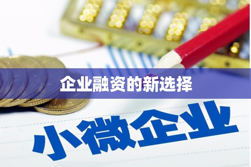 吐鲁番企业融资的新选择