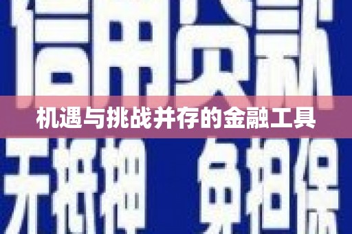 吐鲁番机遇与挑战并存的金融工具