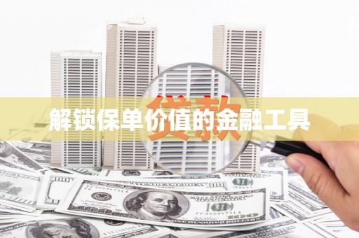 吐鲁番解锁保单价值的金融工具